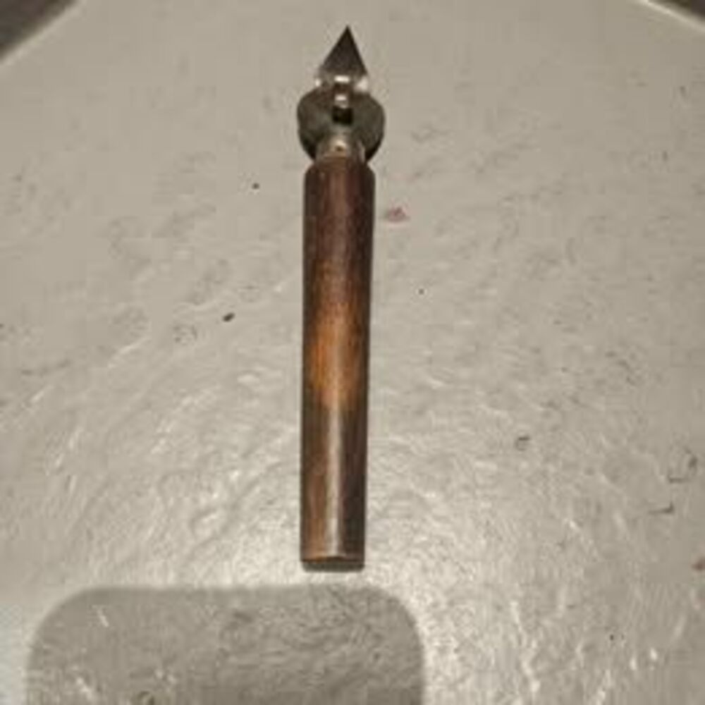 Vintage Wood Handled Metal Can Opener 7" Barware